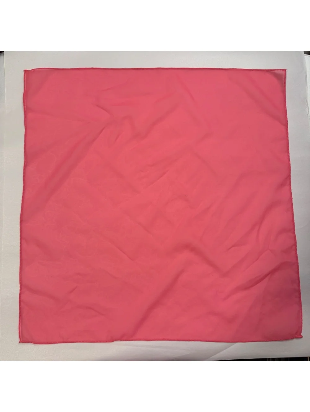 Y2k Coquette Bandana Necktie Hair Wrap Pink Sheer Chiffon Square Scarf